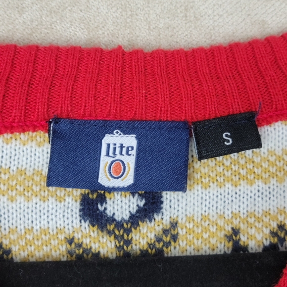 Miller Light Ugly Christmas Sweater Size Small - Picture 8 of 16